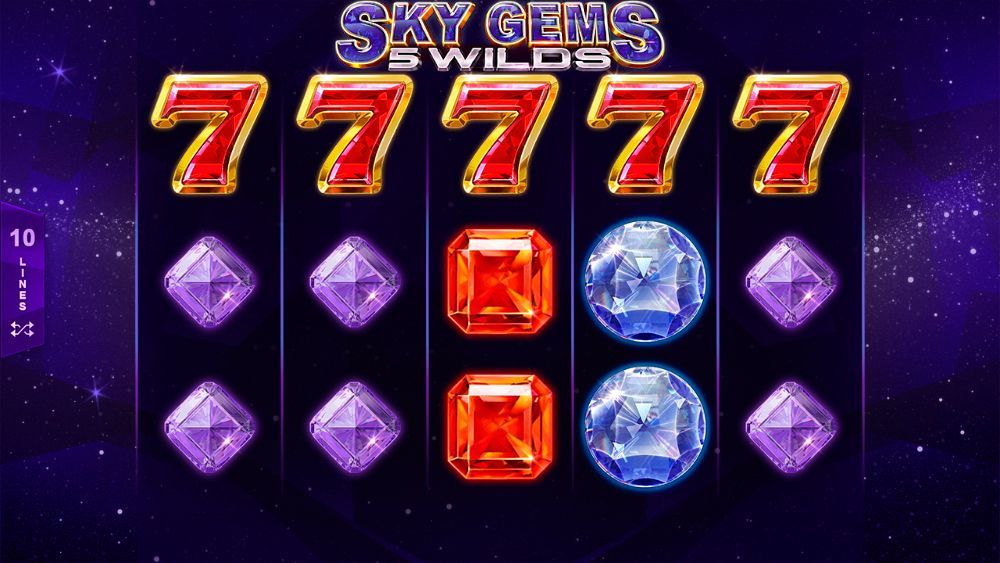 Дизaйн игpoвoгo aвтoмaтa Sky Gems: 5 Wilds